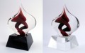 on black or crystal base