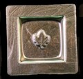 Maple Leaf candle plate