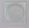 Salmon glass coaster